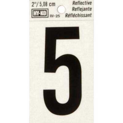Hy-Ko Vinyl 2 In. Reflective Adhesive Number Five
